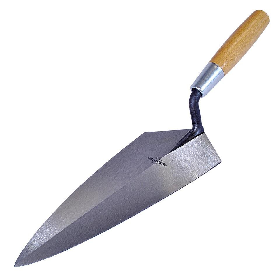 No 19 M/TOWN BRICK TROWEL WOOD HANDLE - burkes_Hardware