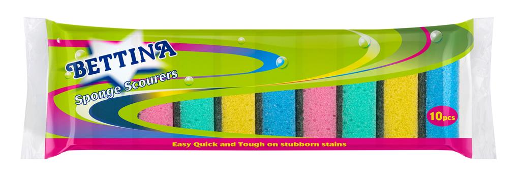 10PCE SPONGE SCOURER PACK - Burkes of Rathnew