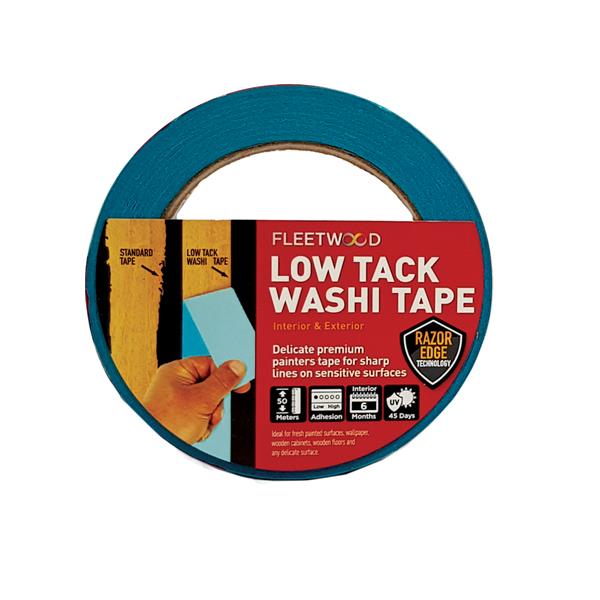 1.5″ Fleetwood Blue Low Tack Washi Tape - Burkes of Rathnew