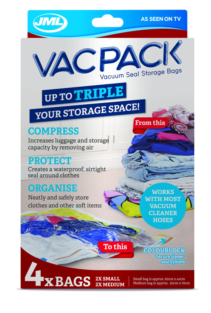 JML Vac Pack Small (x2) + Medium (x2)