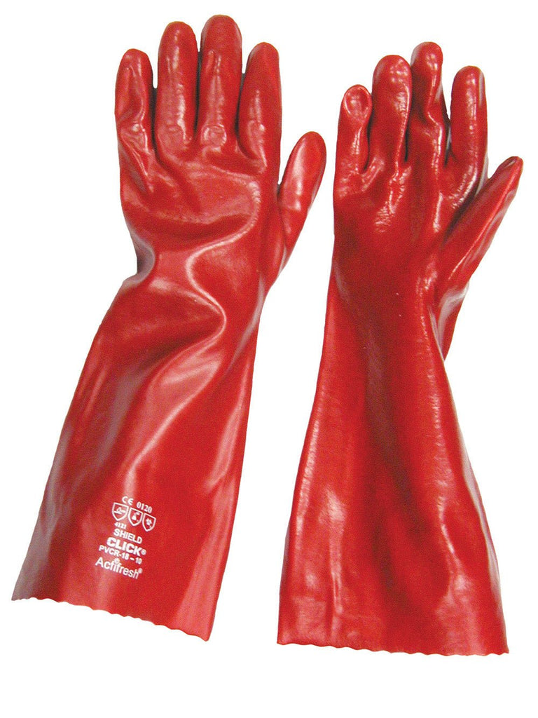 18 PVC Gloves Gauntlets (PV91 - 45) - Burkes of Rathnew