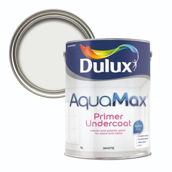 Dulux AquaMax Primer Undercoat Quick Dry White 5L