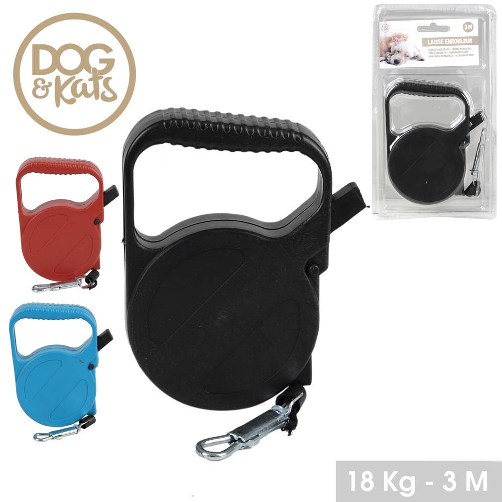 Retractable Plastic Dog Leash 3 Metre