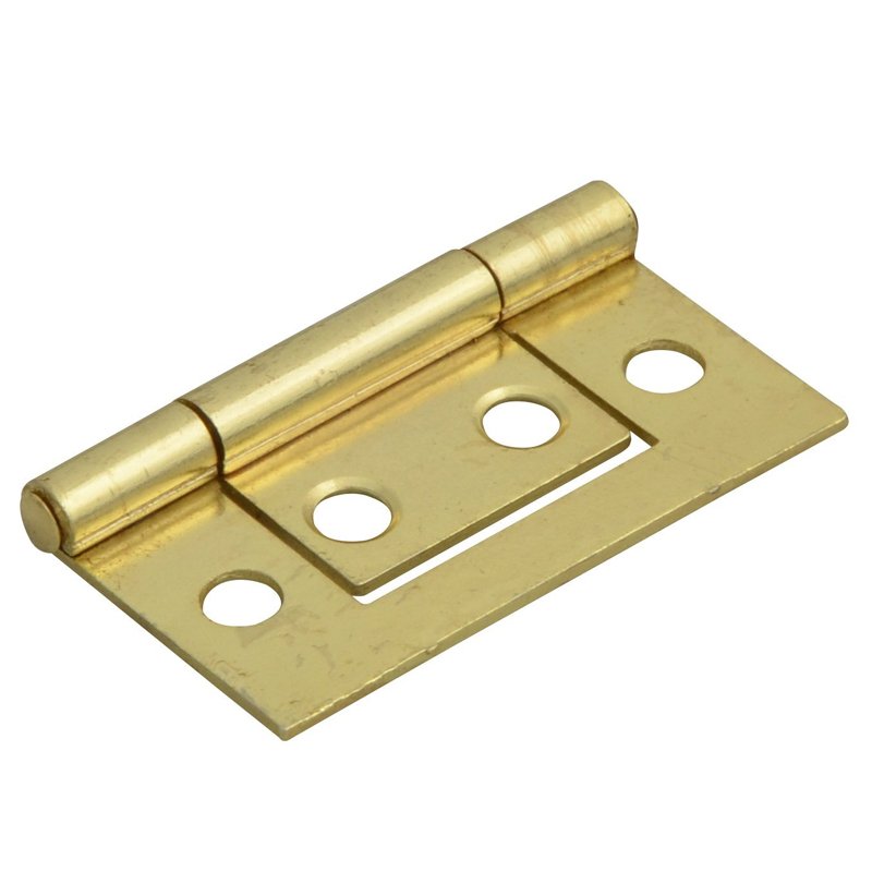 2" Flush Hinge Brass Plated - Burkes of Rathnew