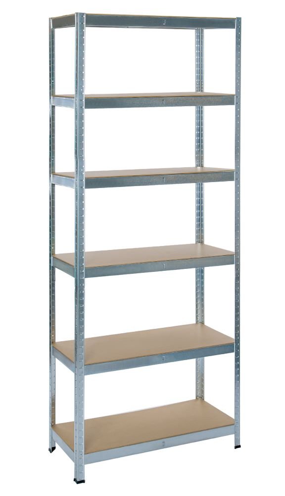 Galvanised Boltless Shelving 6 Shelves