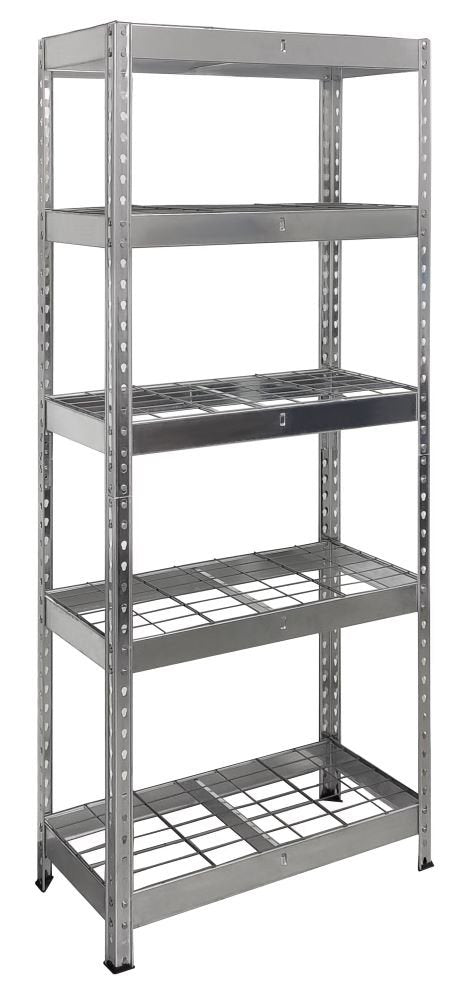 Galvanised Boltless Industrial Shelving 5 Shelves