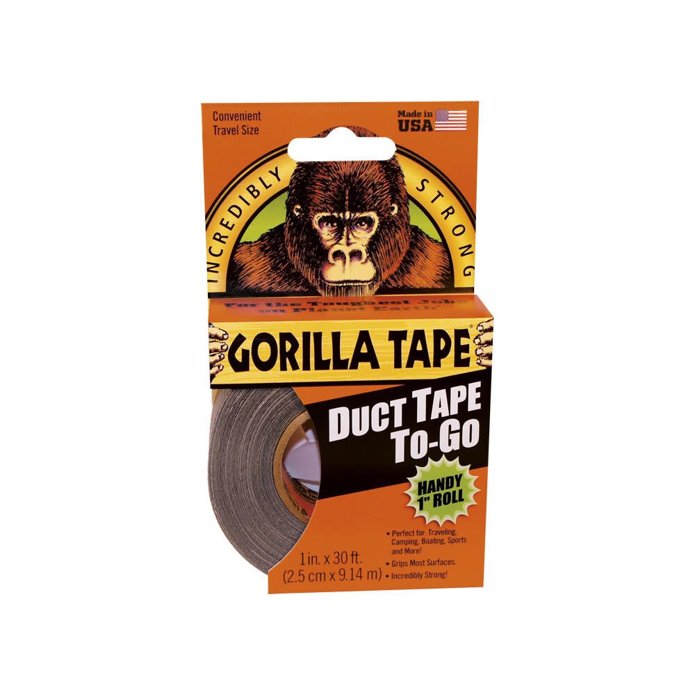 25MMX9M HANDY ROLL BLK GORILLA TAPE - Burkes of Rathnew