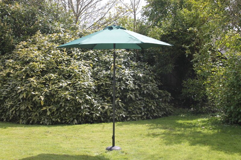 2.7 M Steel Parasol With Crank Green - Burkes of Rathnew