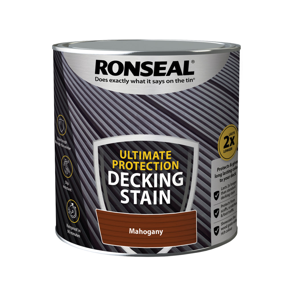 RONSEAL UP DECKING STAIN RICH MAHOGANY 2.5L - burkes_Hardware