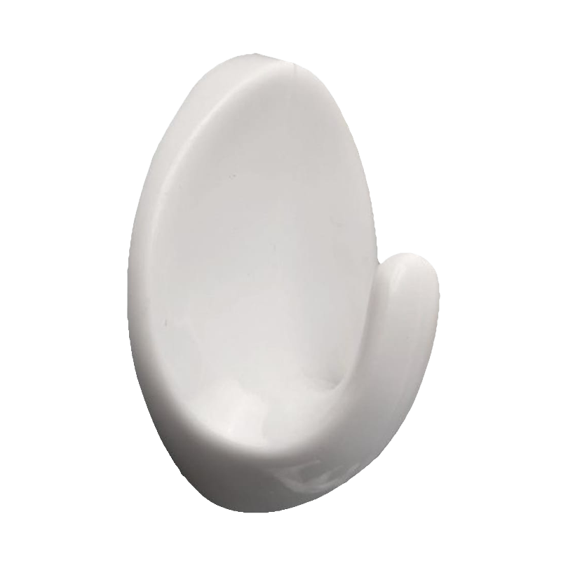 White Large S/A Oval Hook - burkes_Hardware