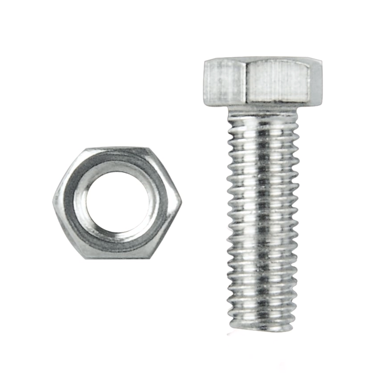 M4 X 25 Hex Setscrews & Nuts - burkes_Hardware