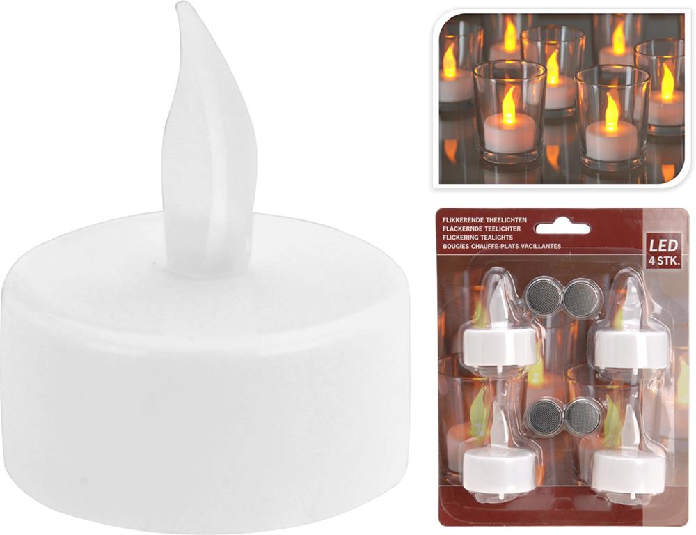 4PCE LED TEALIGHT CARDED - Burkes of Rathnew