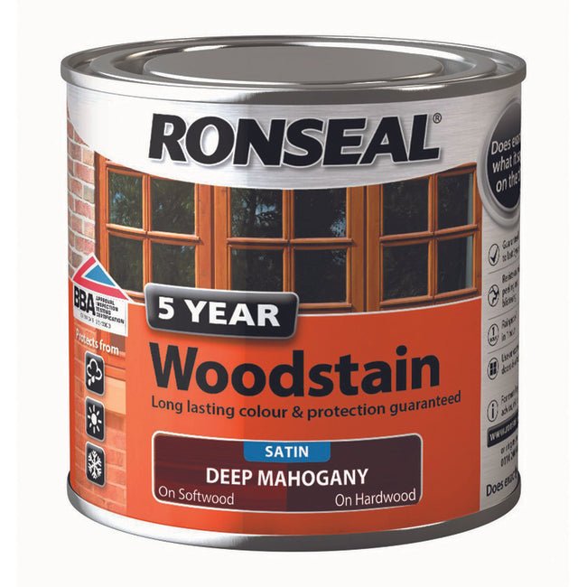 5 Year Woodstain 250ml Deep Mahogany - Burkes of Rathnew