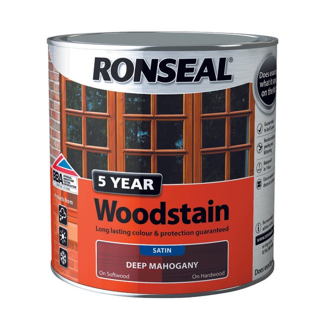 5 Year Woodstain 2.5L Deep Mahogany - Burkes of Rathnew