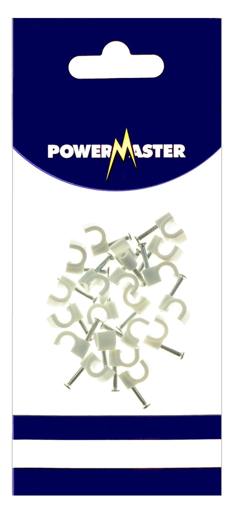 5MM RHD WHITE CABLE CLIPS - Burkes of Rathnew