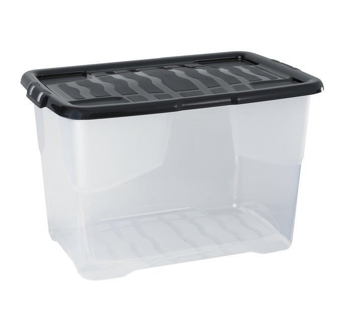 60L Curve Box Clear W/Single Piece Lid - Burkes of Rathnew