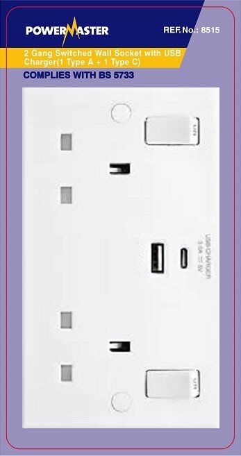 POWERMASTER 2G SW SOCKET WITH 2 USB - burkes_Hardware