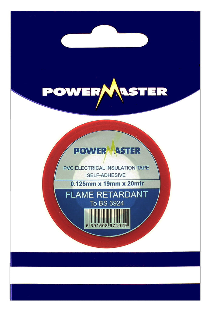 POWERMASTER 20MTR INSULATING TAPE RED - burkes_Hardware