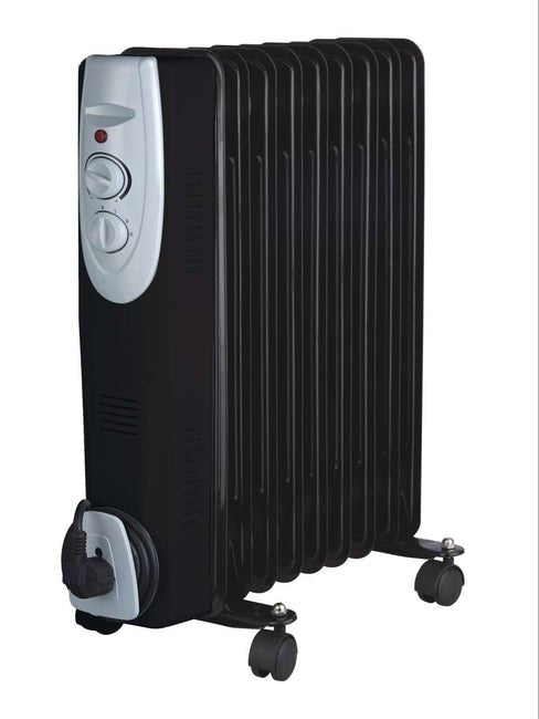 9 Fin Black Oil Filled Radiator 2000w - Burkes of Rathnew