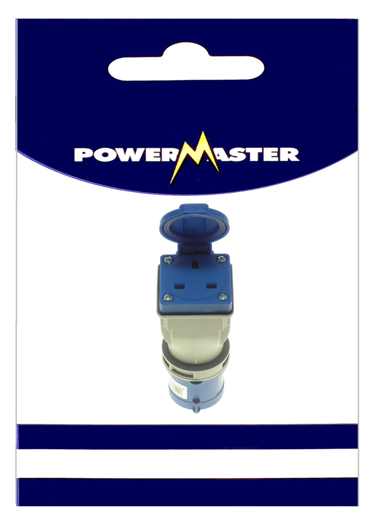 POWERMASTER 16AMP TO 13AMP 220V ADAPTOR - burkes_Hardware