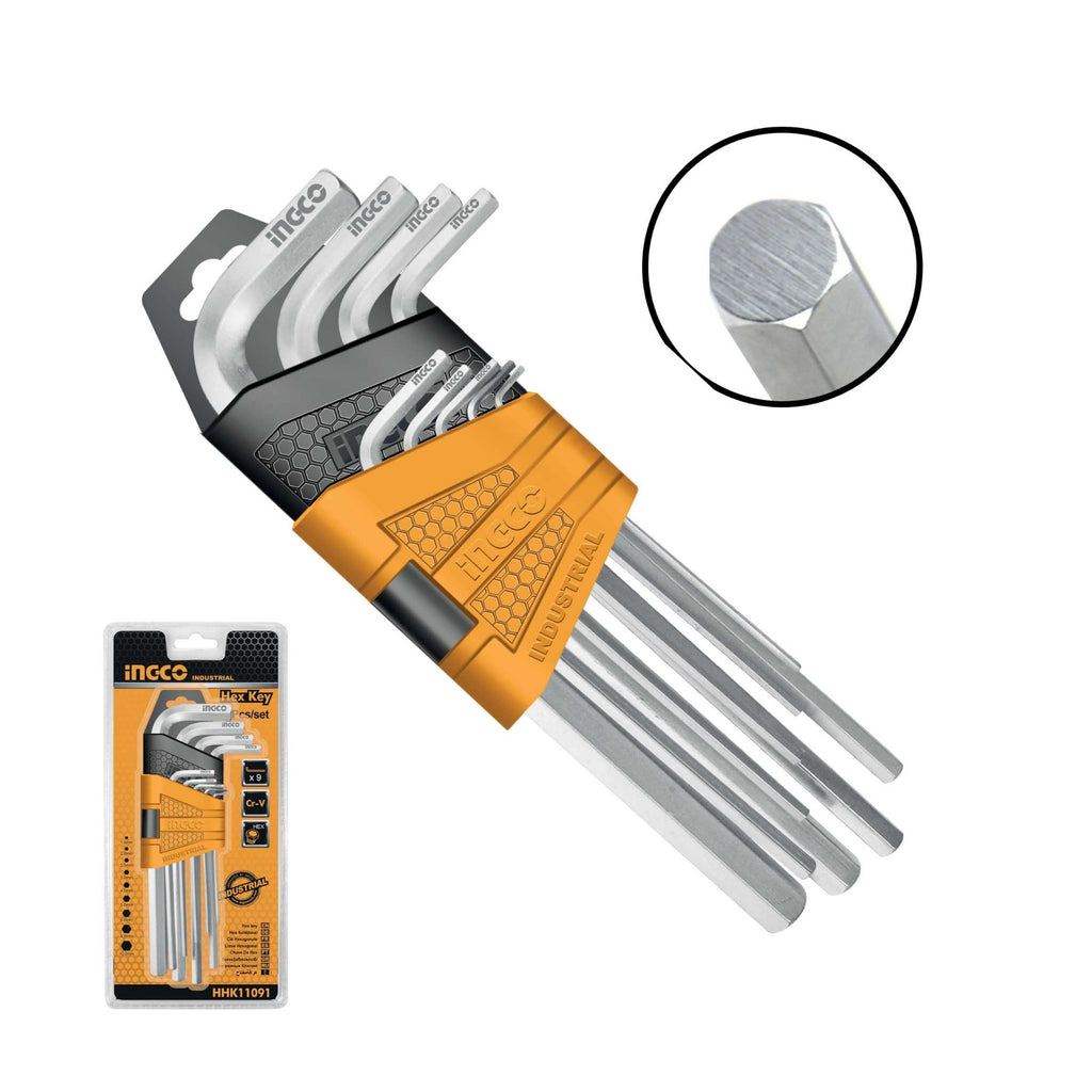 INGCO 9-Pack CVR HEX Key Set - burkes_Hardware