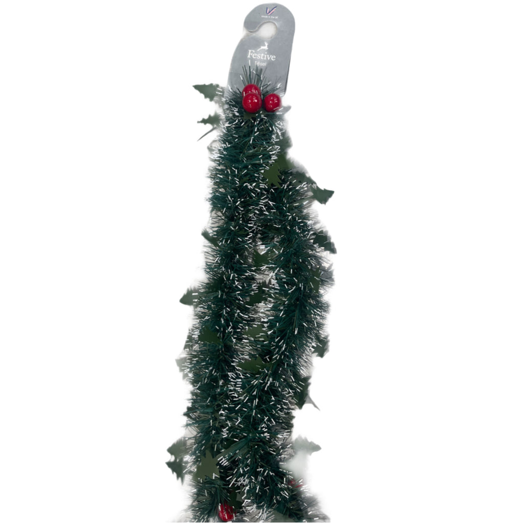 Christmas Die-Cut Tree Tinsel Garland