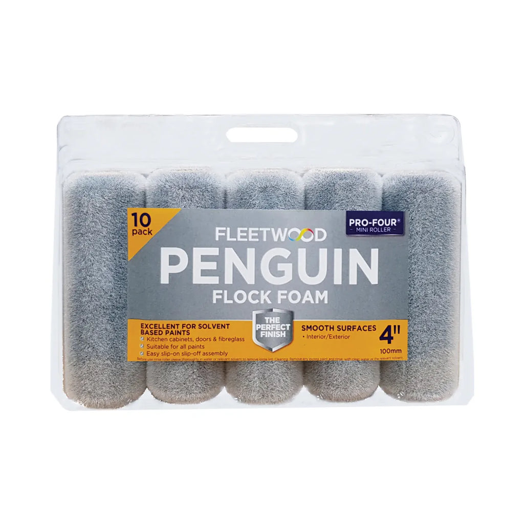 Fleetwood Penguin Flock Sleeve Grey 10Pk 4″