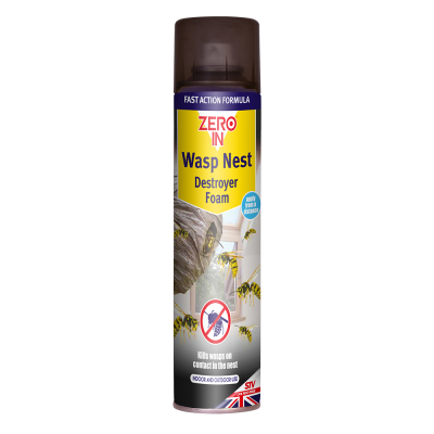 Zero In Wasp Nest Killer Foam Aerosol 300ml - burkes_Hardware