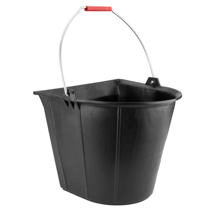 Bellota Black Flat Bucket with Metal Handle 13L - Burkes of Rathnew