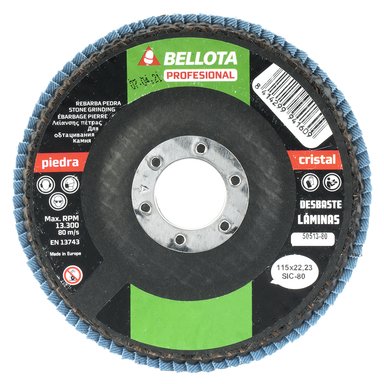 Bellota Fibreglass Concave Base Flap Disc for Stone Grinding - Burkes of Rathnew