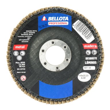 Bellota Fibreglass Concave Base Flap Disc for Wood - Metal Grinding - Burkes of Rathnew