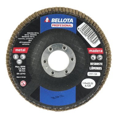 Bellota Fibreglass Concave Base Flap Disc for Wood - Metal Grinding - Burkes of Rathnew