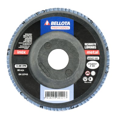 Bellota Polyamide Flat Base Flap Disc for Stainless Steel - Metal Grinding - Burkes of Rathnew