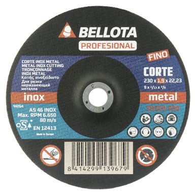 Bellota Professional Thin Abrasive Stainless Steel - Metal Cutting Disc - Burkes of Rathnew