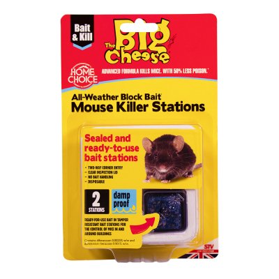 Big Cheese All - Weather Block Bait Mouse Killer Station - Burkes of Rathnew