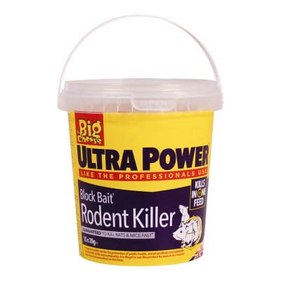 Big Cheese Ultra Power Block Bait Rodent Killer 15 x 20g - Burkes of Rathnew