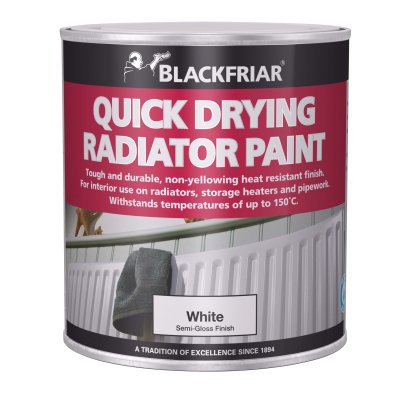 Blackfriar Quick Drying Radiator Paint 500ml White - Burkes of Rathnew