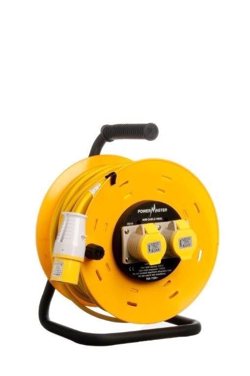 CABLE REEL YELLOW 1.5SQ X 50m 110v - Burkes of Rathnew