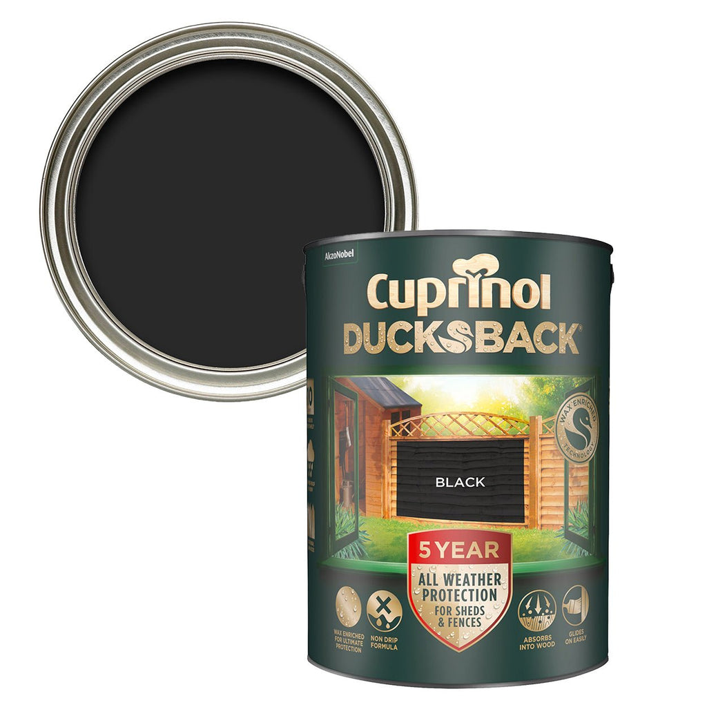 Cuprinol 5 Year Ducksback Black 5L - Burkes of Rathnew