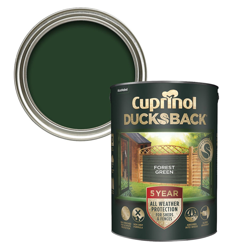 Cuprinol 5 Year Ducksback Forest Green 5L - Burkes of Rathnew