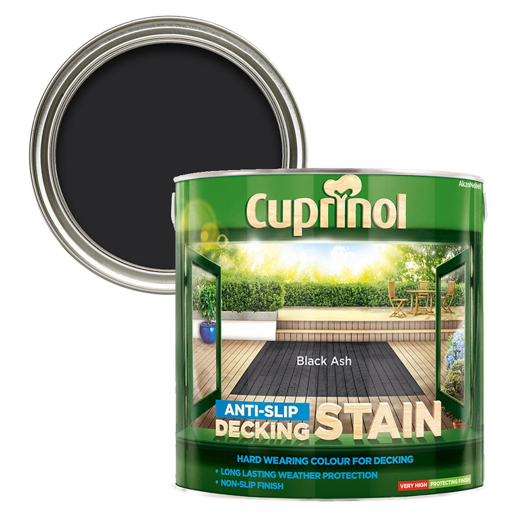 CUPRINOL ANTI - SLIP DECK/STAIN BLACK ASH 2.5L - Burkes of Rathnew