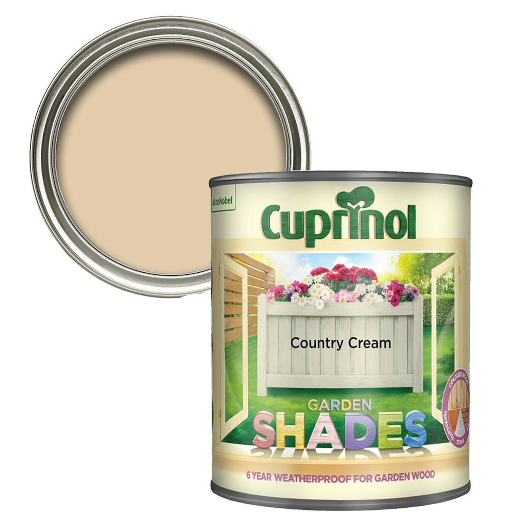 CUPRINOL GARDEN SHADES COUNTRY CREAM 1L - Burkes of Rathnew