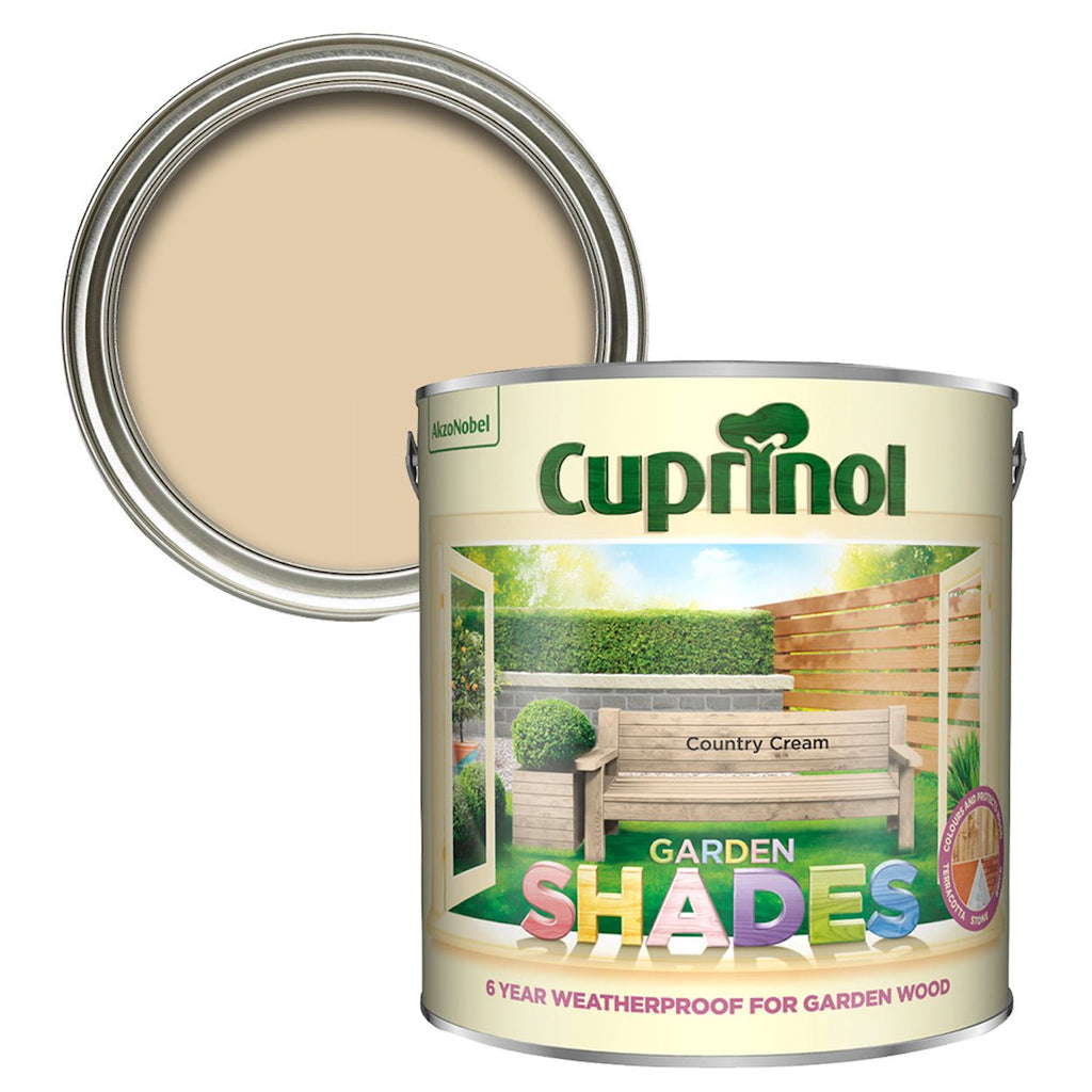 CUPRINOL GARDEN SHADES COUNTRY CREAM 2.5L - Burkes of Rathnew