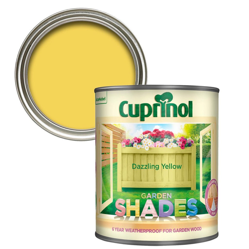 CUPRINOL GARDEN SHADES DAZZLING YELLOW 1L - Burkes of Rathnew