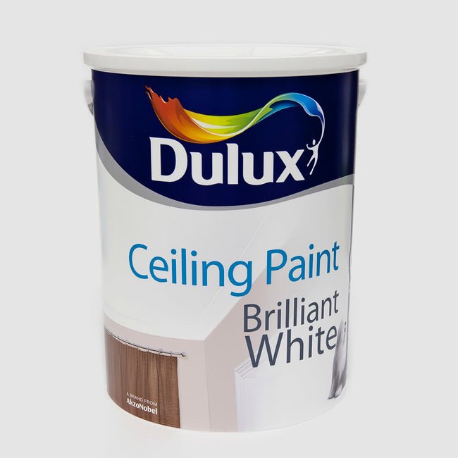 Dulux Ceiling Paint Pure Brilliant White 5L - Burkes of Rathnew