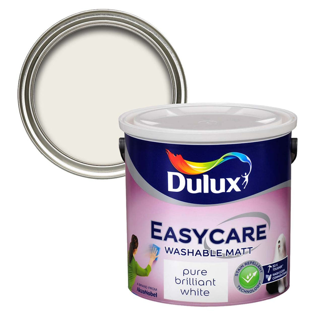 Dulux Easycare Pure Brilliant White 2.5L - Burkes of Rathnew