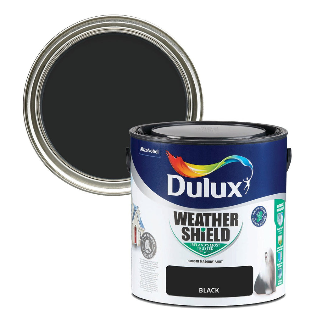 Dulux Weathershield Black 2.5L - Burkes of Rathnew