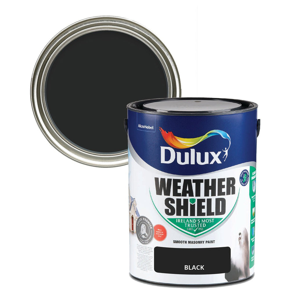 Dulux Weathershield Black 5L - Burkes of Rathnew