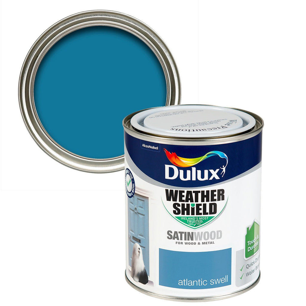 Dulux Weathershield Exterior Satin Atlantic Swell 750ml - Burkes of Rathnew