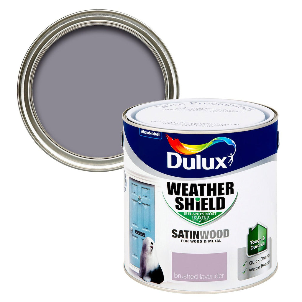 Dulux Weathershield Exterior Satin Brushed Lavender 2.5L - Burkes of Rathnew